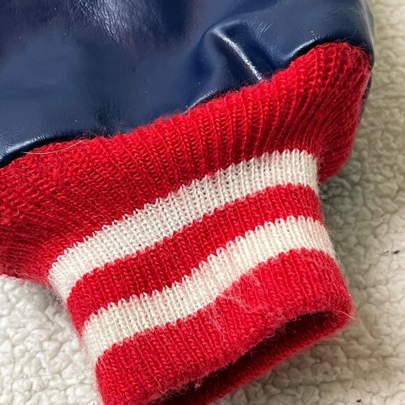 VTG Superman Varsity Jacket Mens XXL Blue Red & White Stripes Justice League USA - Picture 13 of 16